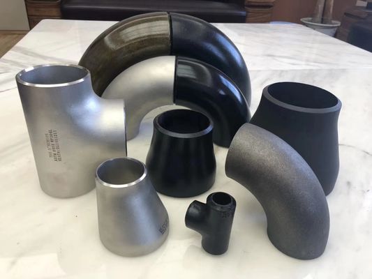 kwaliteit  45D 90D 180D Carbon Steel Butt Welded Pipe Fittings ASME B16.9 B16.28 A234WPB fabriek