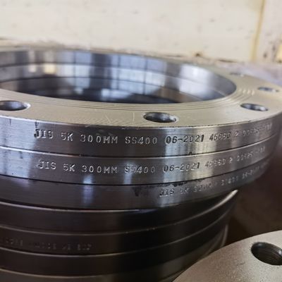 DE PLAATflens DN10 VAN JIS B2220 1K 2K SS400 AAN GELE DE VERF BLINDE FLENS VAN DN1500