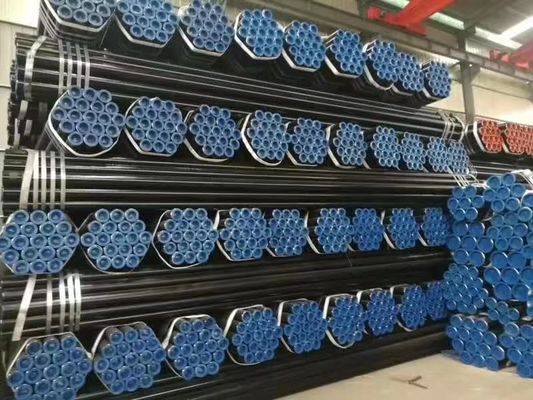 Koolstofstaal Naadloze ASTM die A106 ASME B36.1 SCH40 SCH80 Zwarte Staalpijpen schilderen