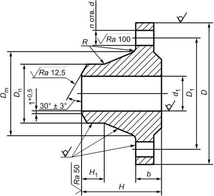 GOST 12820-80 van PN6-PN100 ST20 Flensgost 33259 TYPE 01 02 05 GOST 12821 Cs CT20; 16MN; SS 304/304L, 316/316L